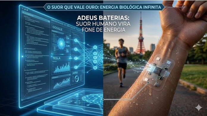 ADEUS BATERIAS: Suor humano vira fonte de energia para novos sensores criados no Japão.