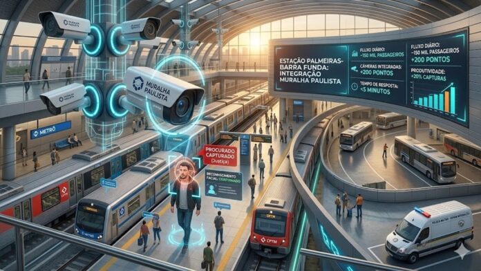 CERCO DIGITAL: Barra Funda integra “Muralha Paulista” e tecnologia já captura foragidos no Metrô.