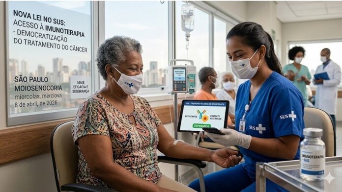 REVOLUÇÃO NO SUS: Nova lei obriga inclusão de imunoterapia no tratamento do câncer.