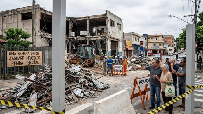 UMA SEMANA APÓS EXPLOSÃO, DESAMPARO MARCA ROTINA E ASFIXIA RENDA NO JAGUARÉ.