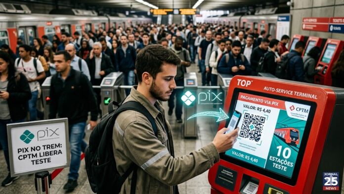 PIX NO TREM: CPTM libera teste em dez estações paulistas.