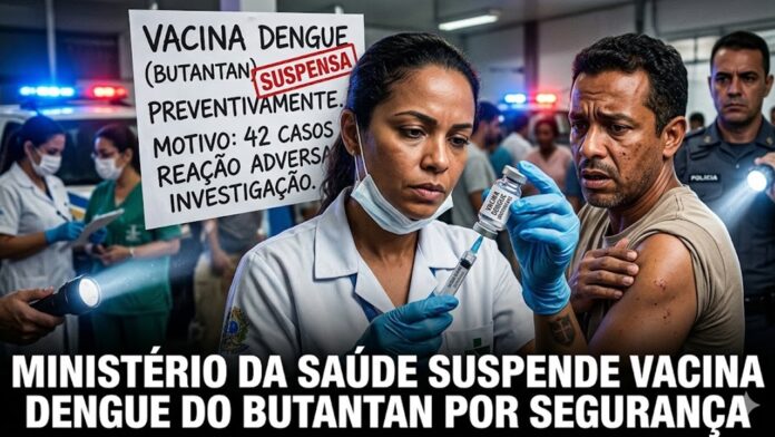 ALERTA NA SAÚDE: GOVERNO SUSPENDE VACINA DA DENGUE DO BUTANTAN.