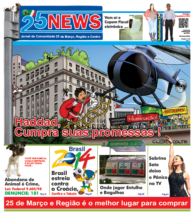 Capa da 9ª edição – Dezembro de 2013