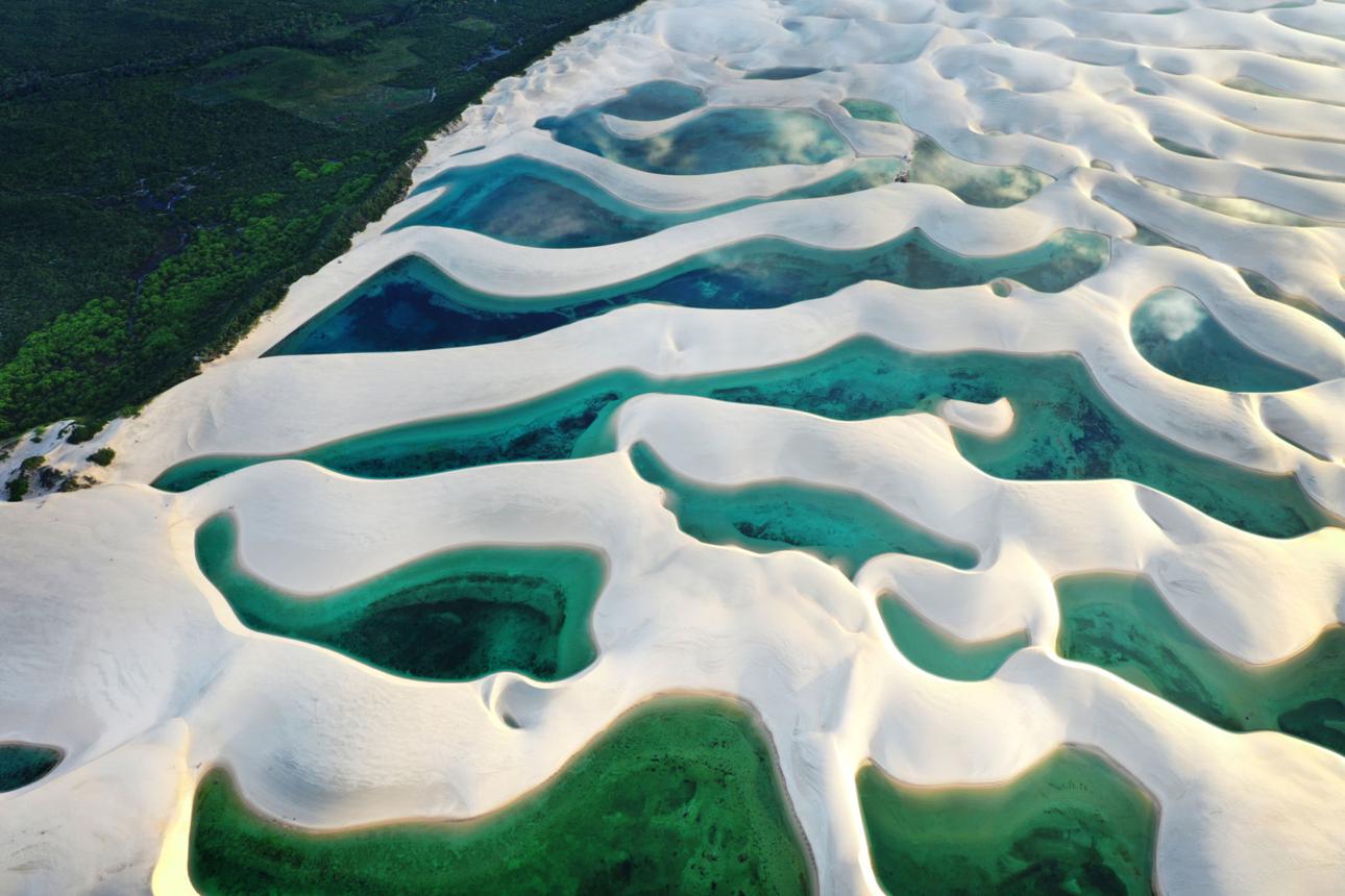 Aerial view, Lençóis Maranhenses National Park