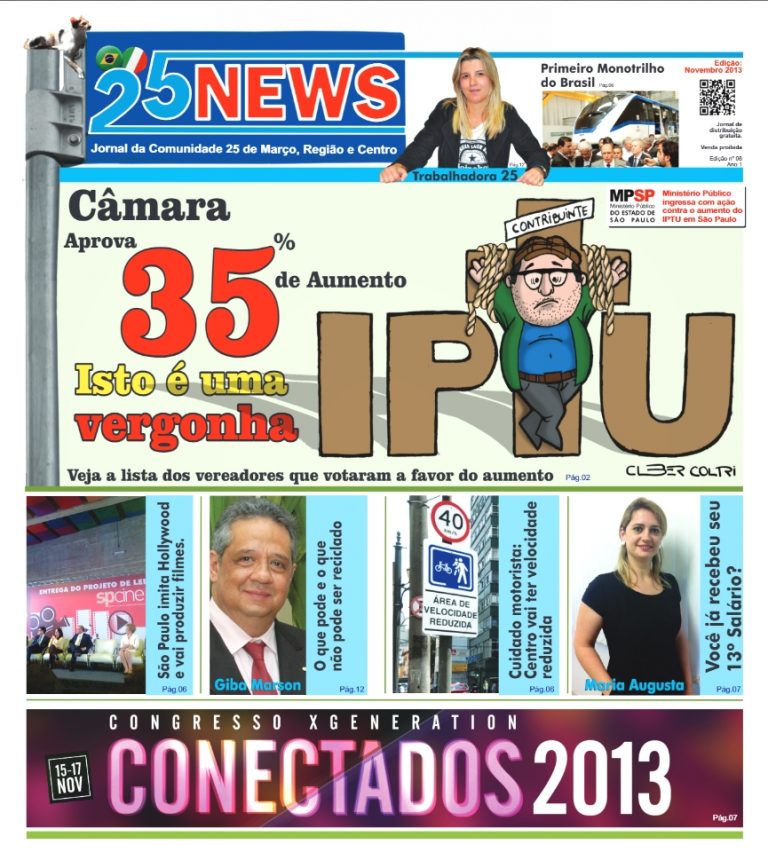 Capa da 8ª edição – Novembro de 2013